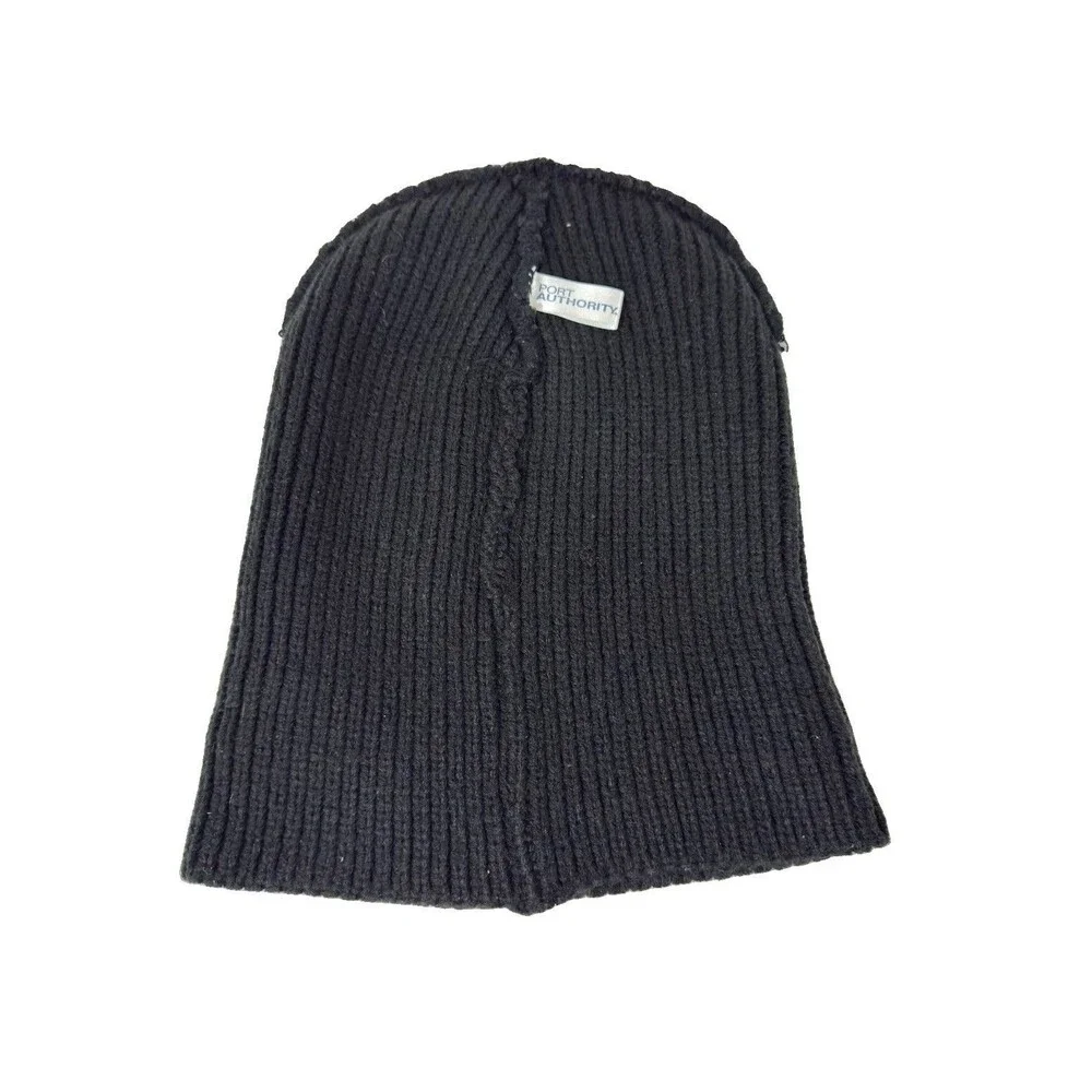 Quartermaster Suspension Beanie Black Ribbed Knit Cuffed Winter Hat
